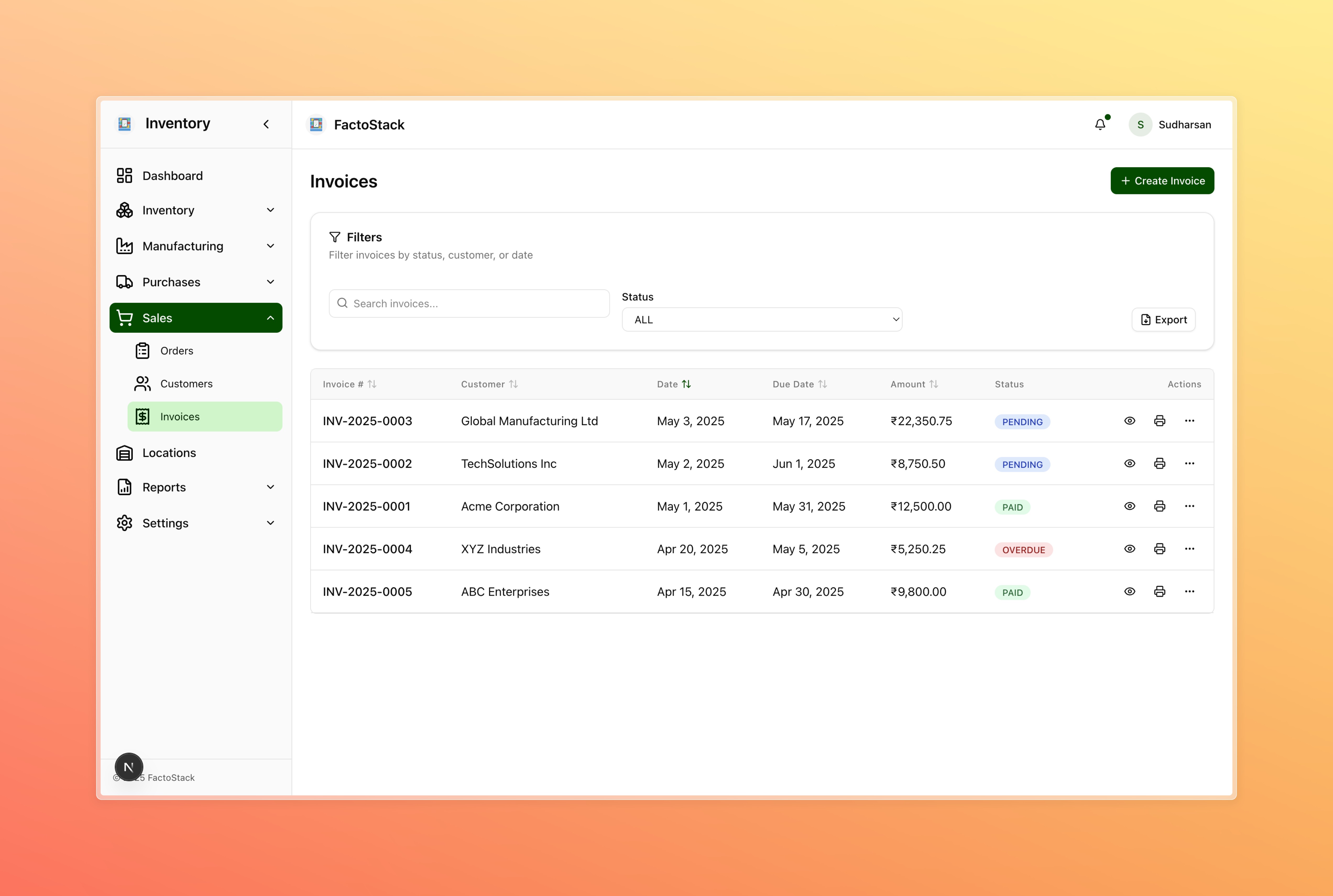 Invoicing System