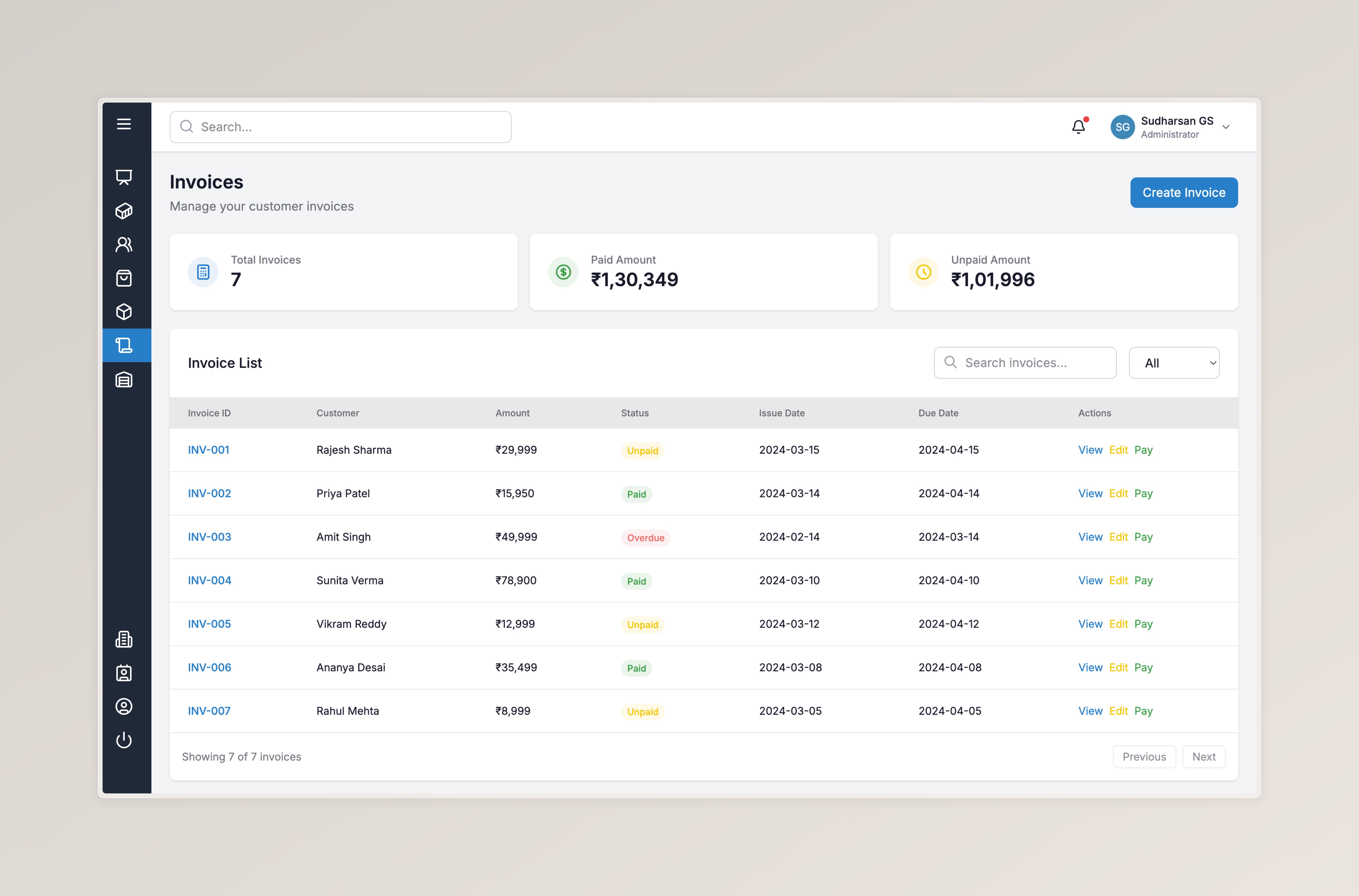 Invoice Generation