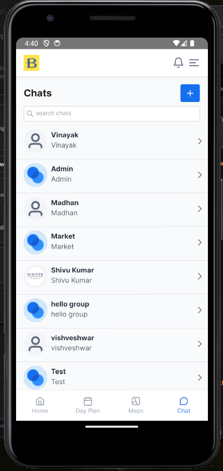 Plumbing Company Employee App - Team Chat