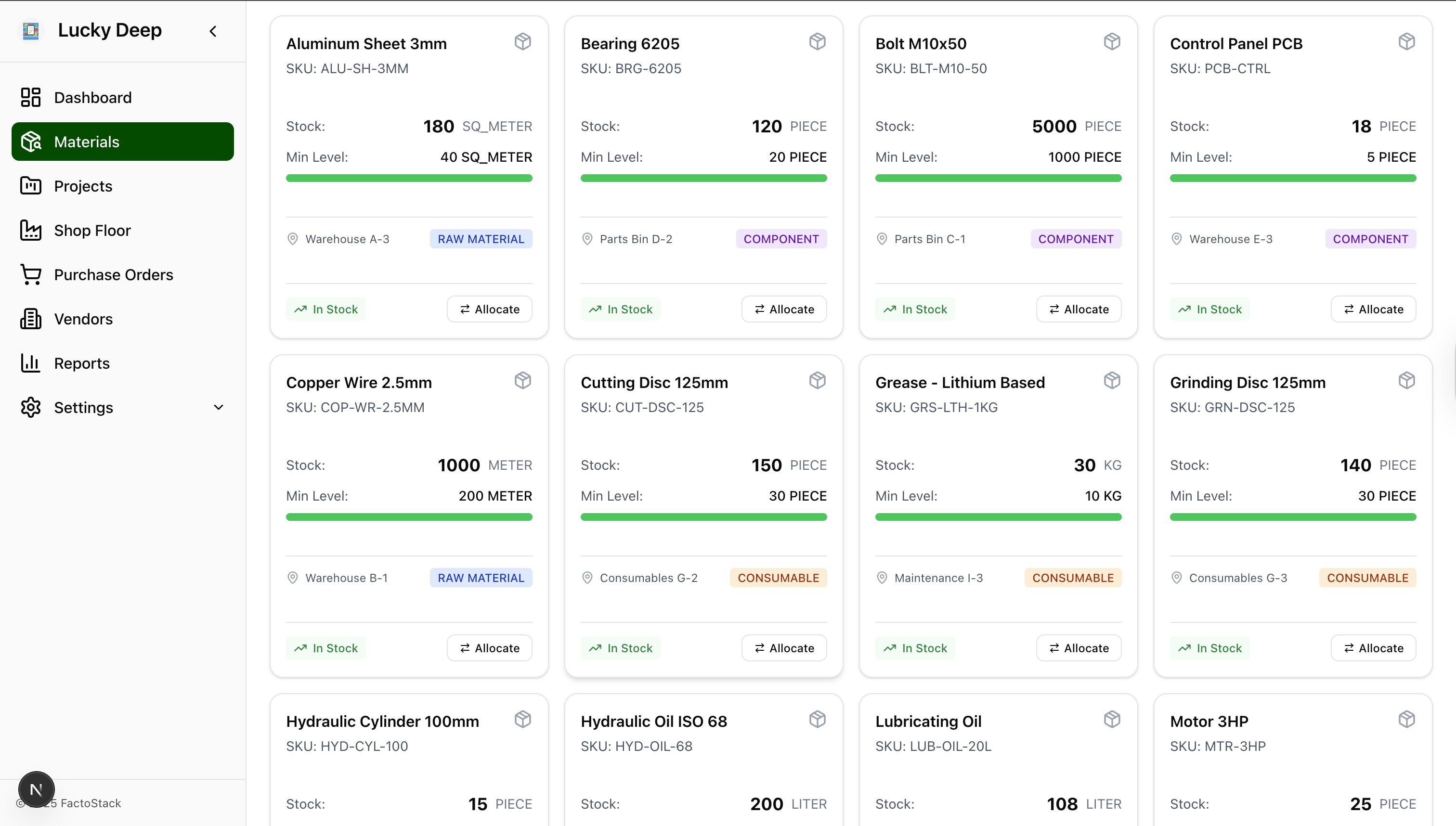 Material Inventory Management